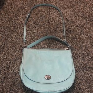 Turquoise shoulder bag